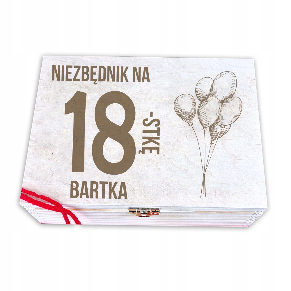 

Pudełko na 18 tkę osiemnastka urodziny