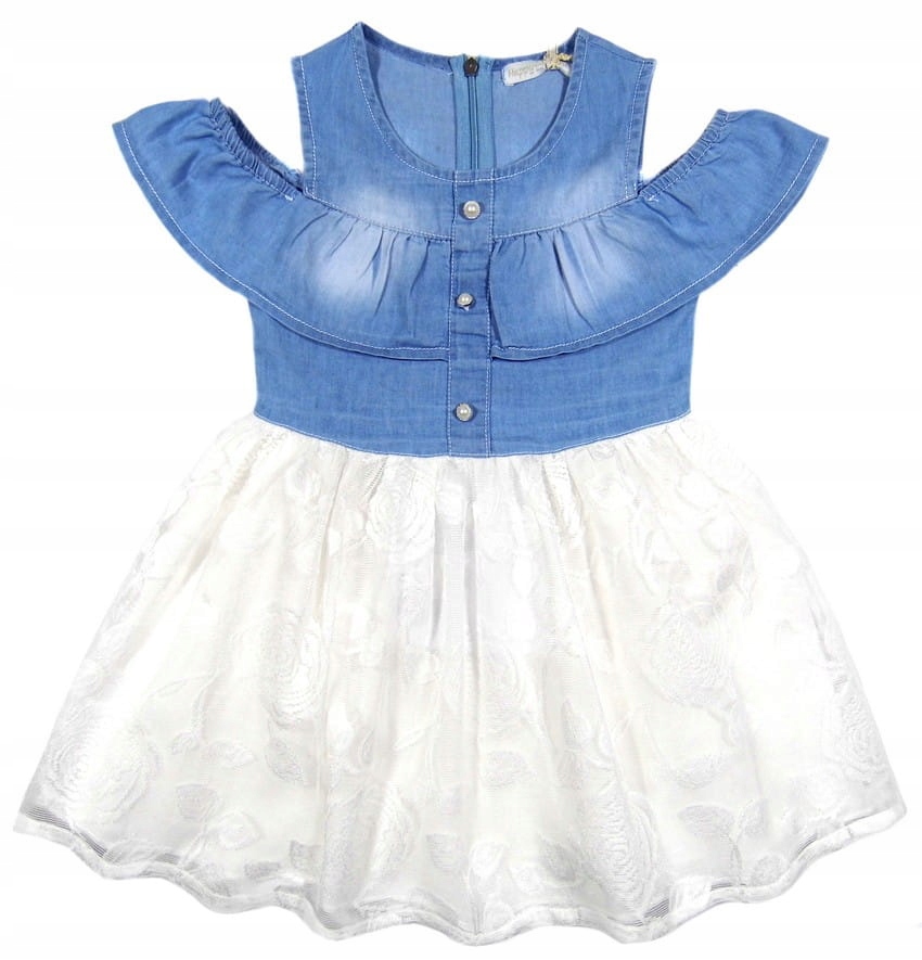 

urocza sukienka jeans koronka HH-28 Margot 4Y