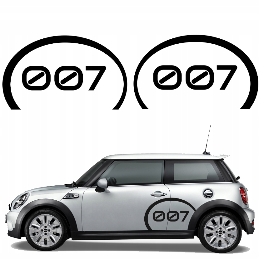 2x Samolepka Grafika na auto Číslice Čísla Kola 56x33