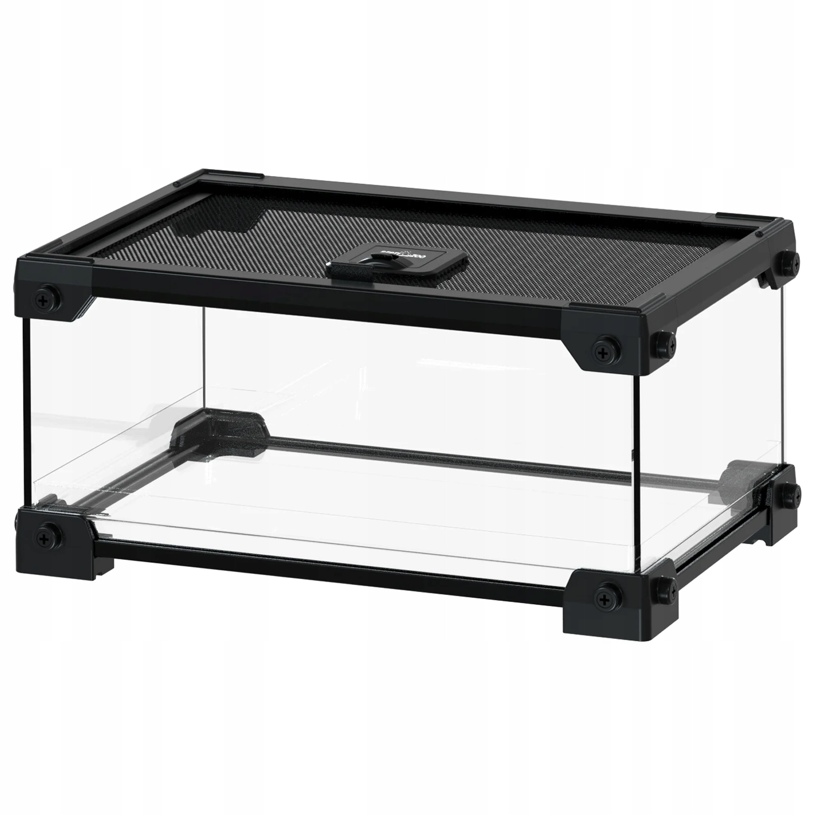 Levně Skleněné Terárium Pro Plazy A Obojživelníky Se Síťovanou Ventilací 30X20X15 CM