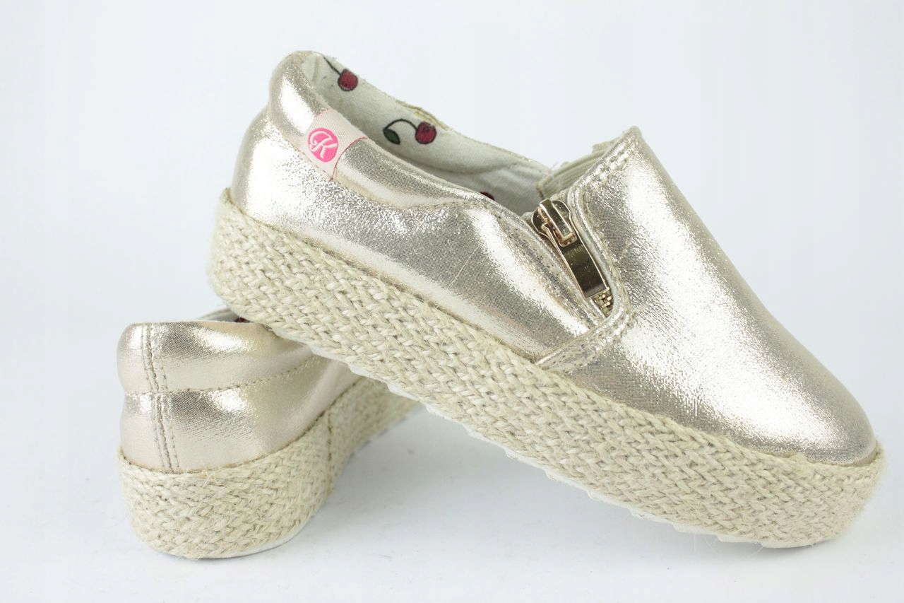 K1645008 DZIEWCZĘCE BUTY SLIP ON SREBRNE r.30 Marka Inna marka