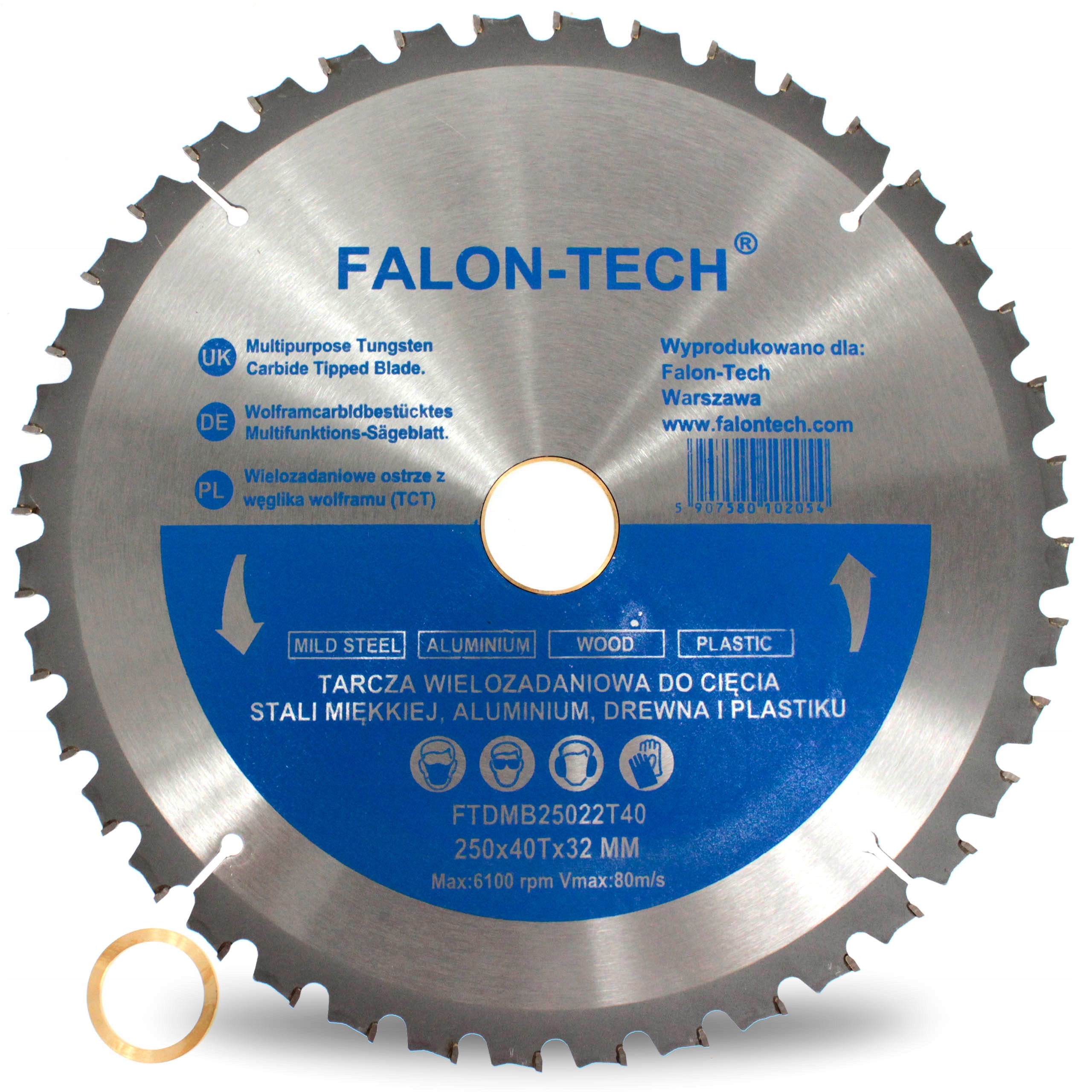 TARCZA PIŁA WIELOZADANIOWA TCT FALON-TECH 250 60z