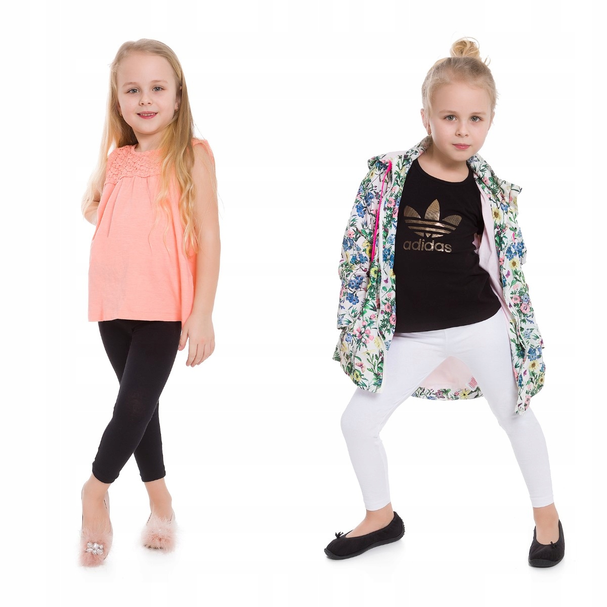 

Zestaw 2X Legginsy Dziecięce Getry 146
