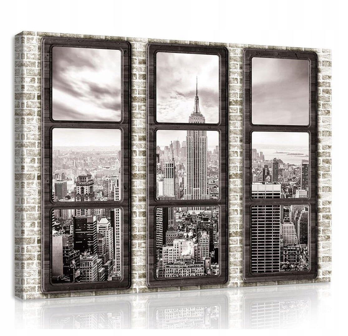 Obraz 100x75 New York Manhattan mrakodrapy krajina městská architektura