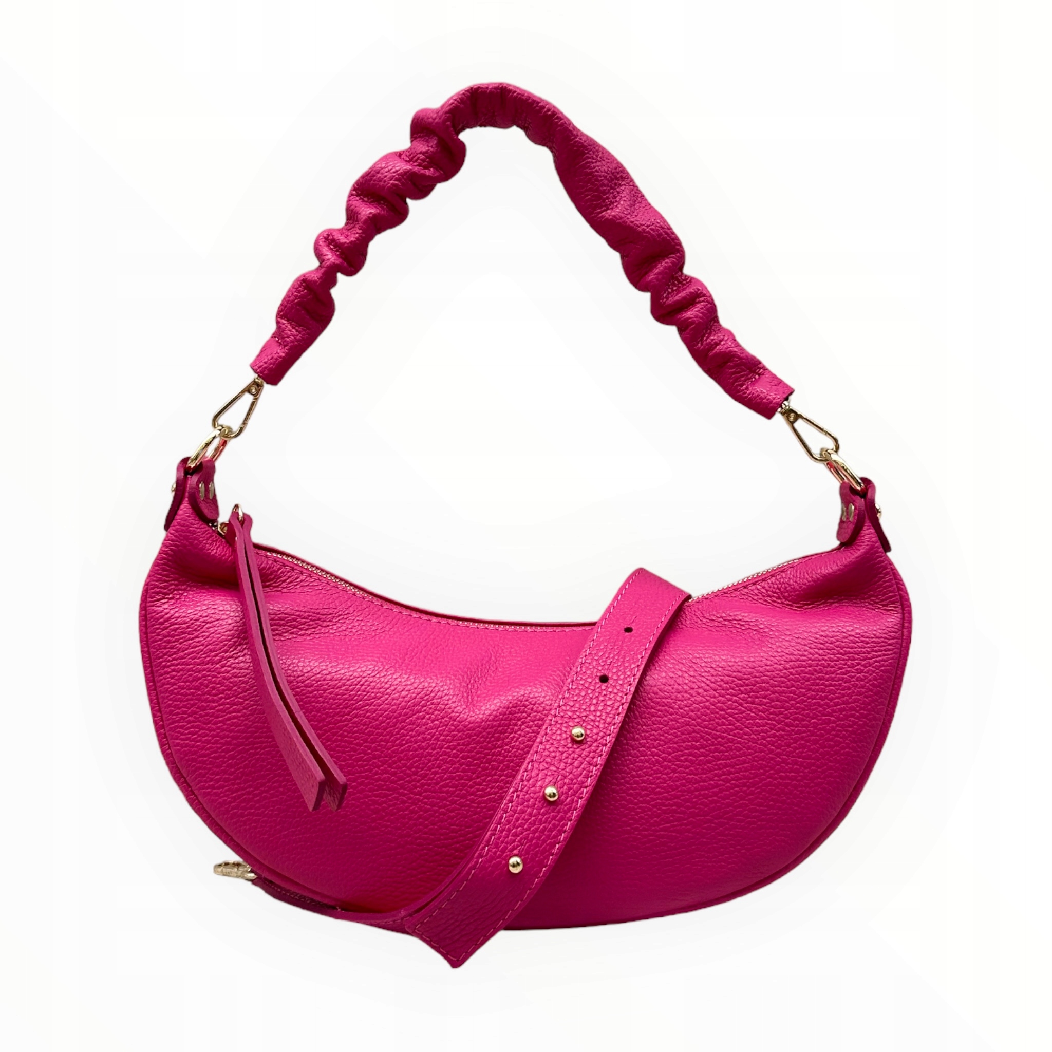 Dámská kabelka Přes Rameno kůže Banana Fuchsia