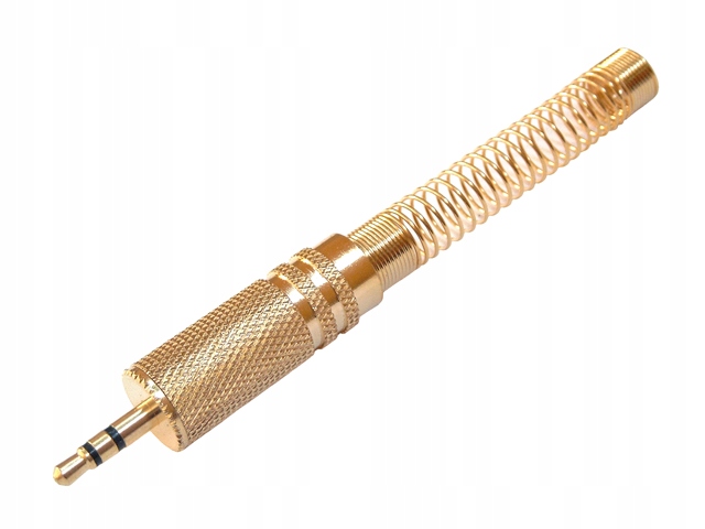 

Wtyk Jack 3.5mm 3P Trs stereo Hq sprężyna Vitalco