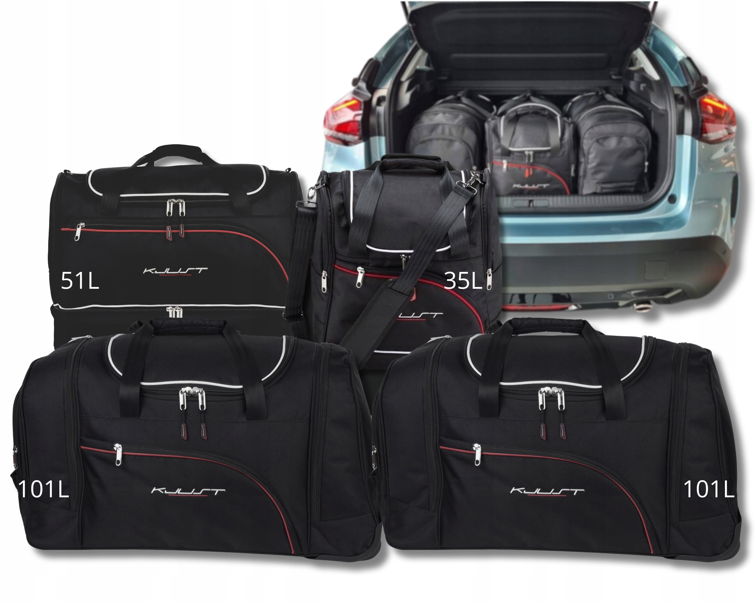 Cestovná Taška Do Kufra Citroen C4 Suv 2020+ 4 ks