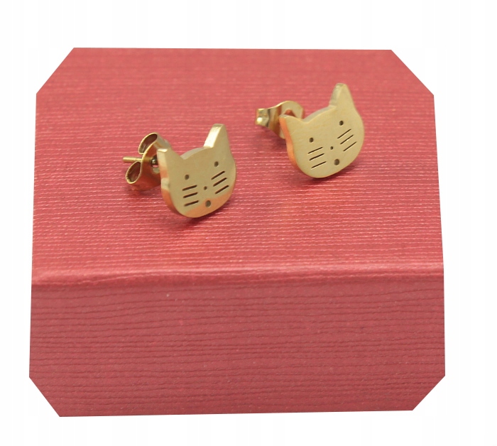 

Kolczyki Złote Kotki Stal Chirurgiczna 316 L