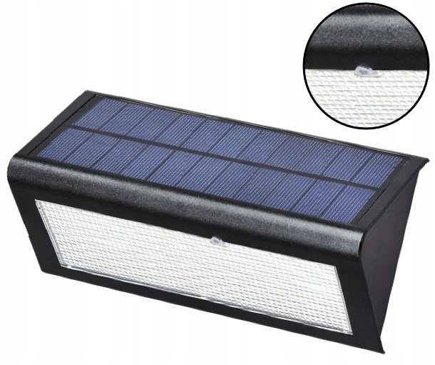 Vonkajšia fasádna lampa Led-pol 730 lm solárne napájanie ORO-ALBA-6W-3-MIC-CW