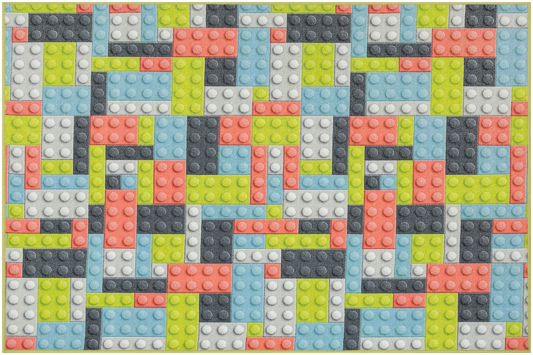 Dywan Do Pokoju Dzieci Dziecka Pastelowy W Klocki 3D Na Wymiar 200x400 cm