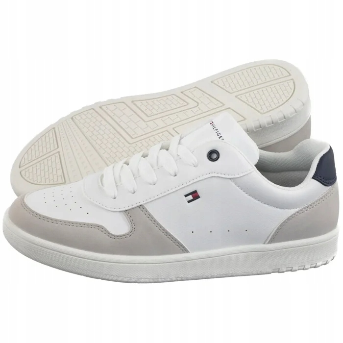 Tenisky Tommy Hilfiger Low Cut Lace-Up Sneaker T3X9-33849 Bílé