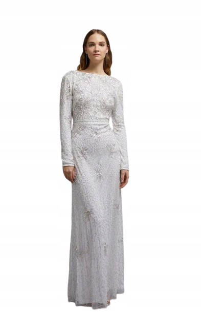 Coast Dlouhé Svatební Šaty S Ozdobami A Dlouhým Rukávem, 40 Hkm