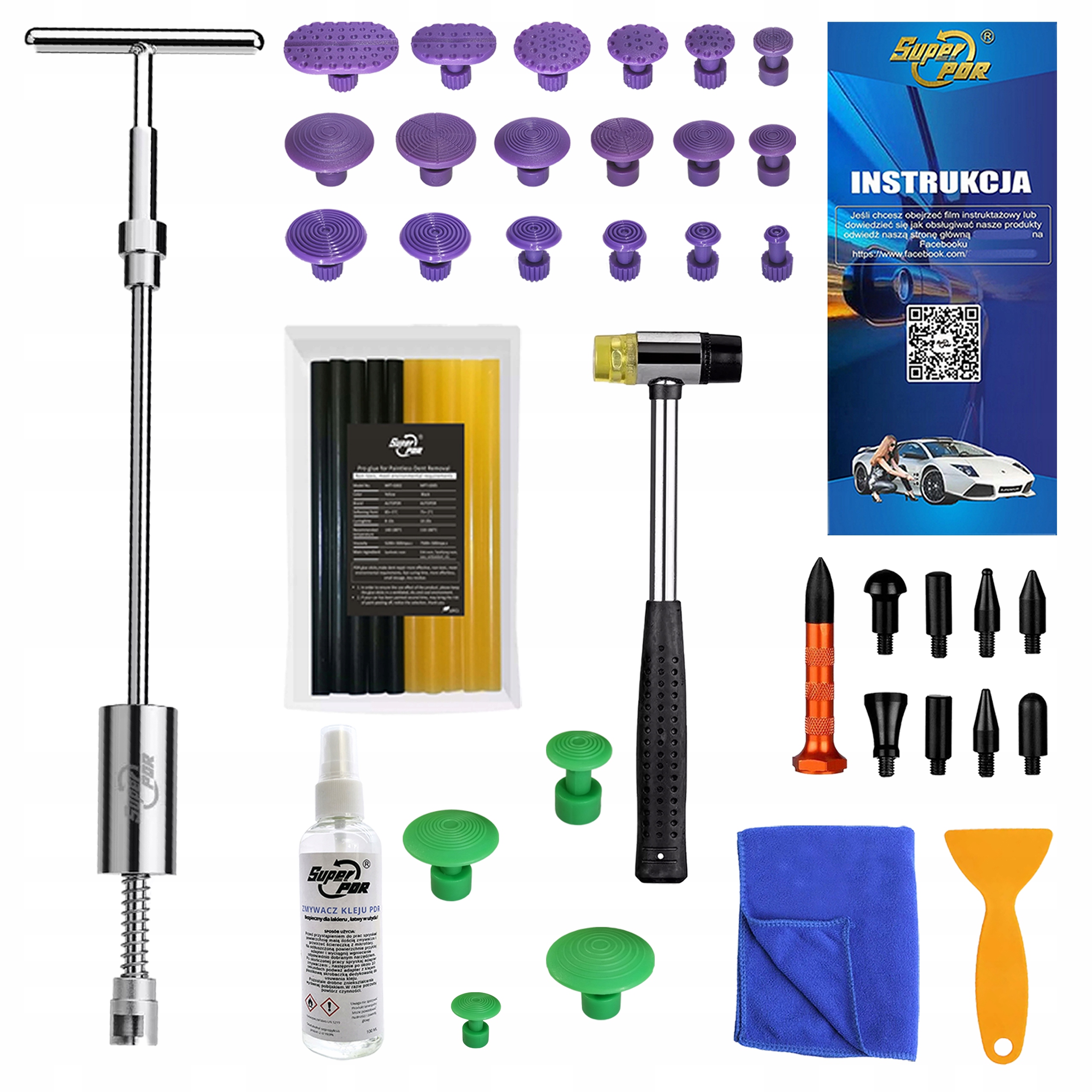 Sada pro vytahování promáčklin Setrvačné kladivo odstředivé Pdr