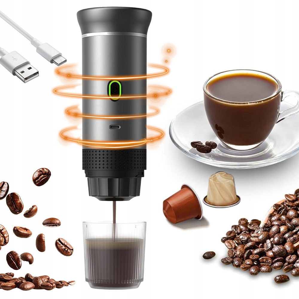 Přenosný Kávovar 3V1 Pro Turistické Tlakové Quick Self-heating