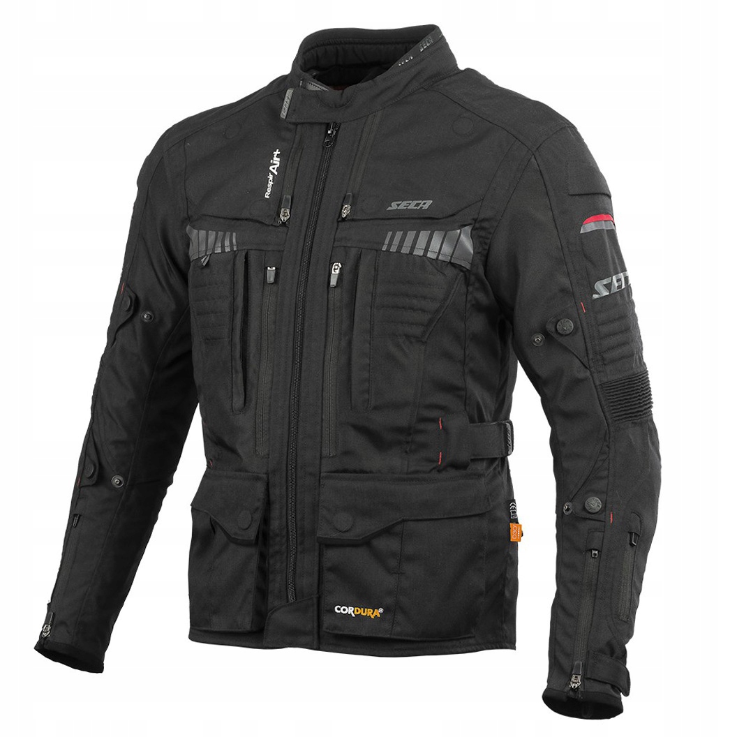 SECA TEKSTYLNA KURTKA MOTOCYKLOWA MEMBRANA REISSA MĘSKA X-TOUR BLACK 4XL