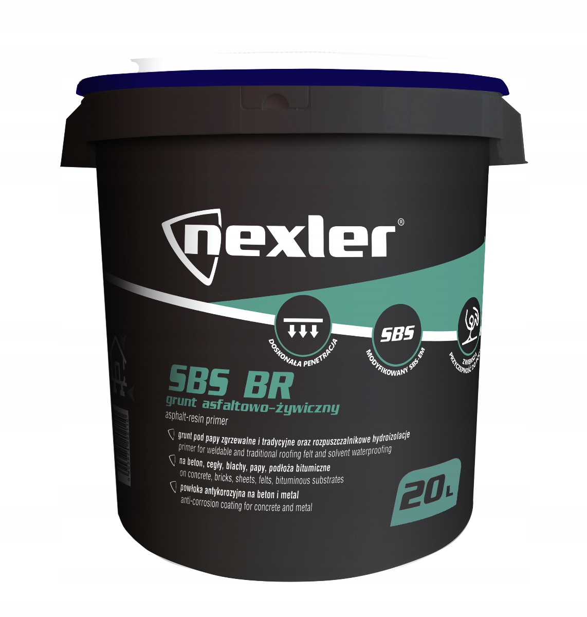 Nexler Sbs Br Roztwór asfaltowo-żywiczny modyfikowany Sbs 20L