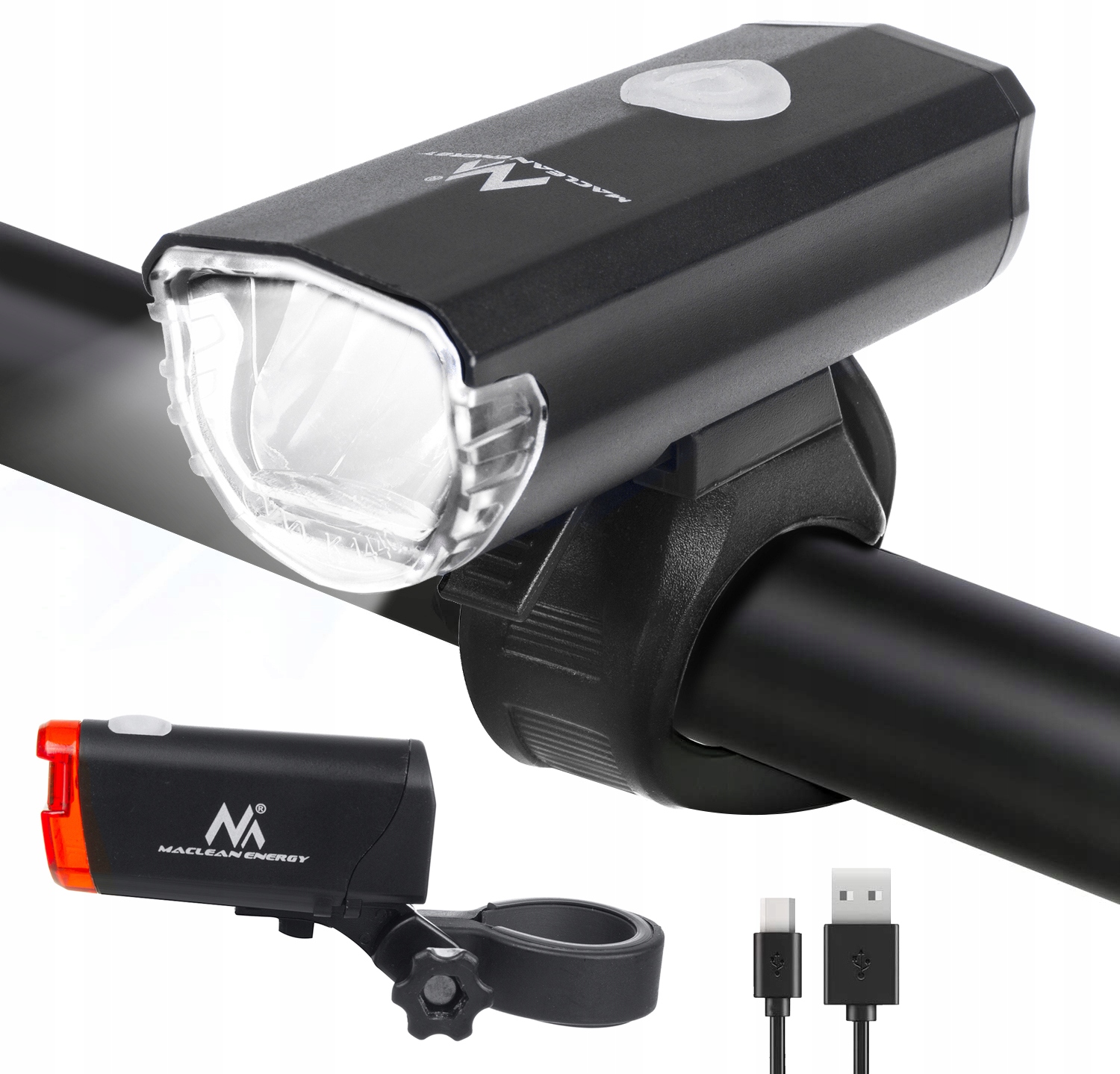 

Lampka Rowerowa Led Na Rower Przód i Tył Zestaw