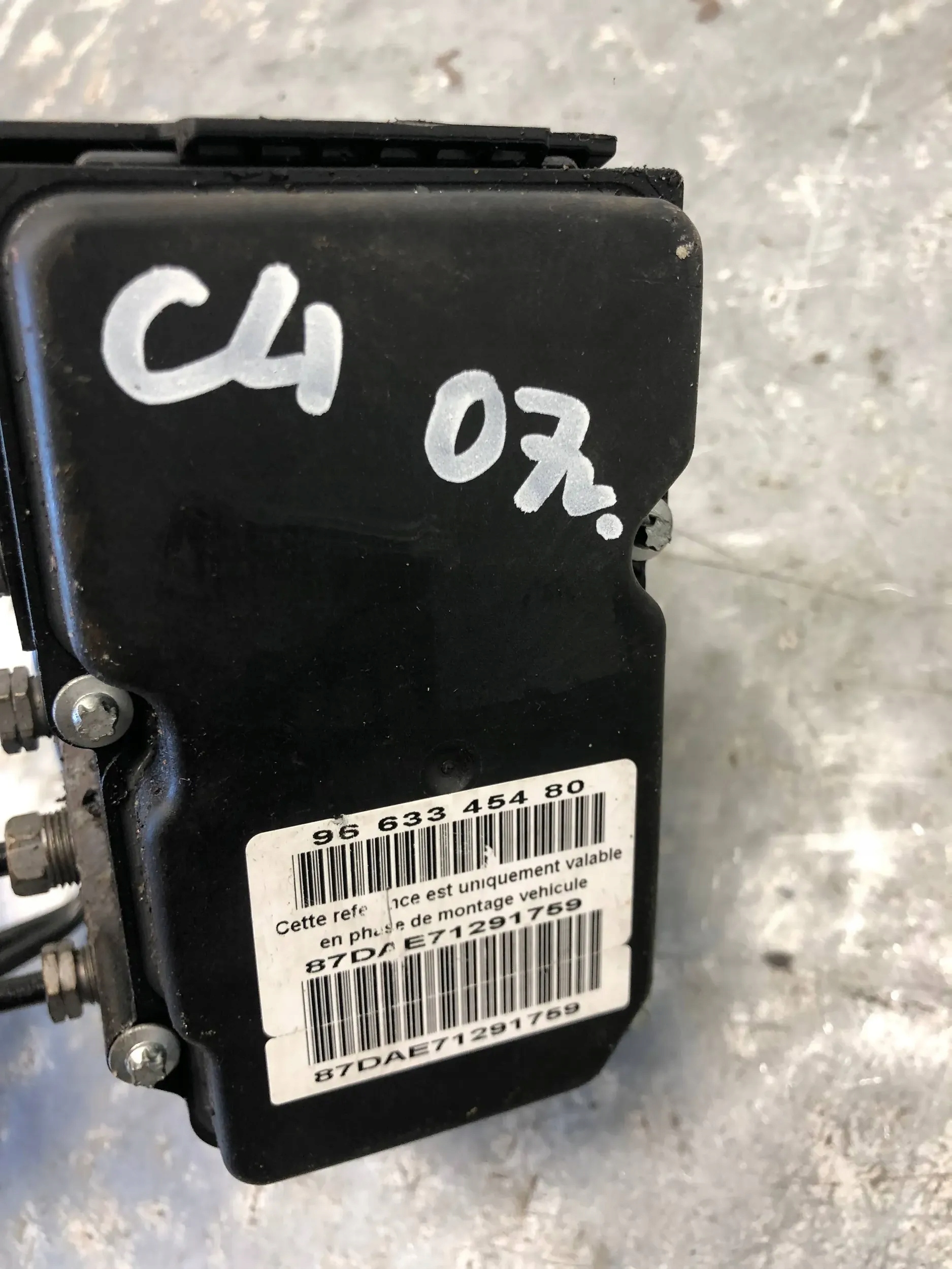 Pompa ABS CITROEN C4 e 9661886780
