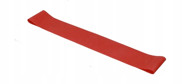 GUMA DO ĆWICZEŃ MINI BAND 60x5 LATEKSOWA OPOROWA TAŚMA FITNESS 1mm czerwona