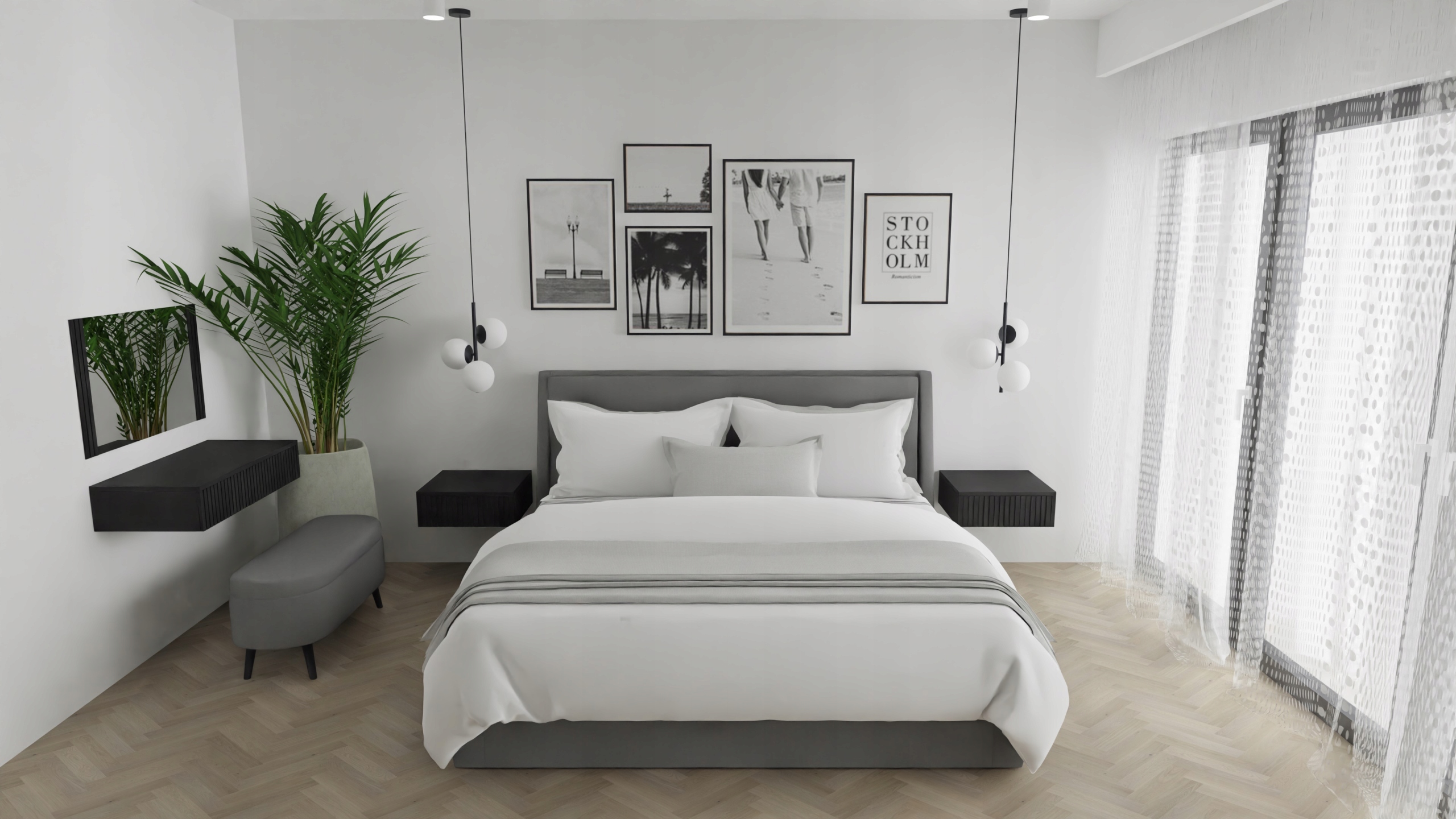 Toaletka konsola szafka biurko RIVA 60 KASZMIR BEŻ ryfle szuflada Wykończenie matowe