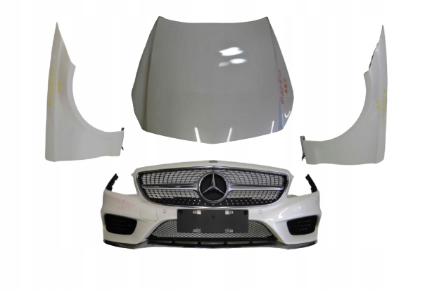 MERCEDES CLS 218 AMG LIFT MASKA ZDERZAK PRZEDNI BŁOTNIKI BIAŁY 799