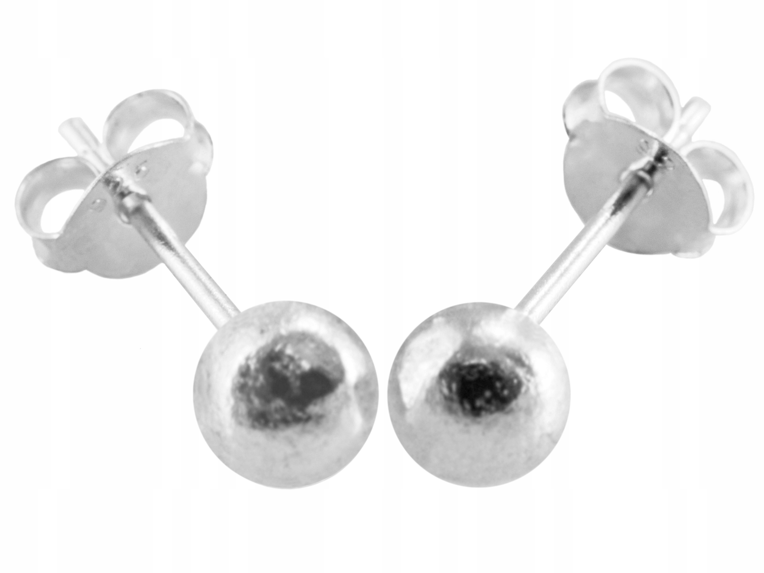 

Versil kolczyki kulki 5 mm wkrętki Srebro 925