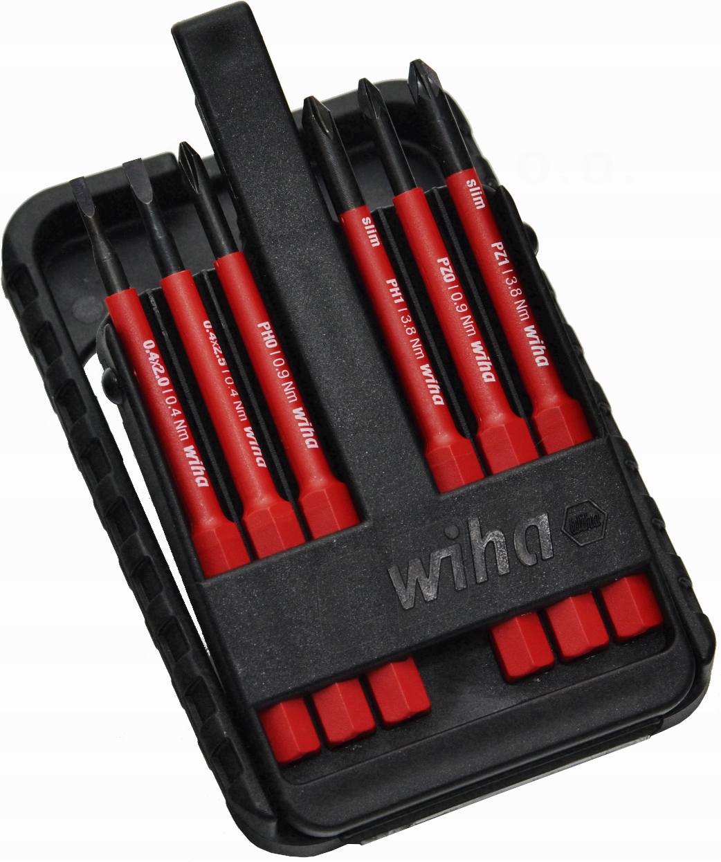ZESTAW BITÓW SLIMBIT ELECTRIC PH PZ PŁASKI 6 szt BITY DLA ELEKTRYKA VDE Marka Wiha