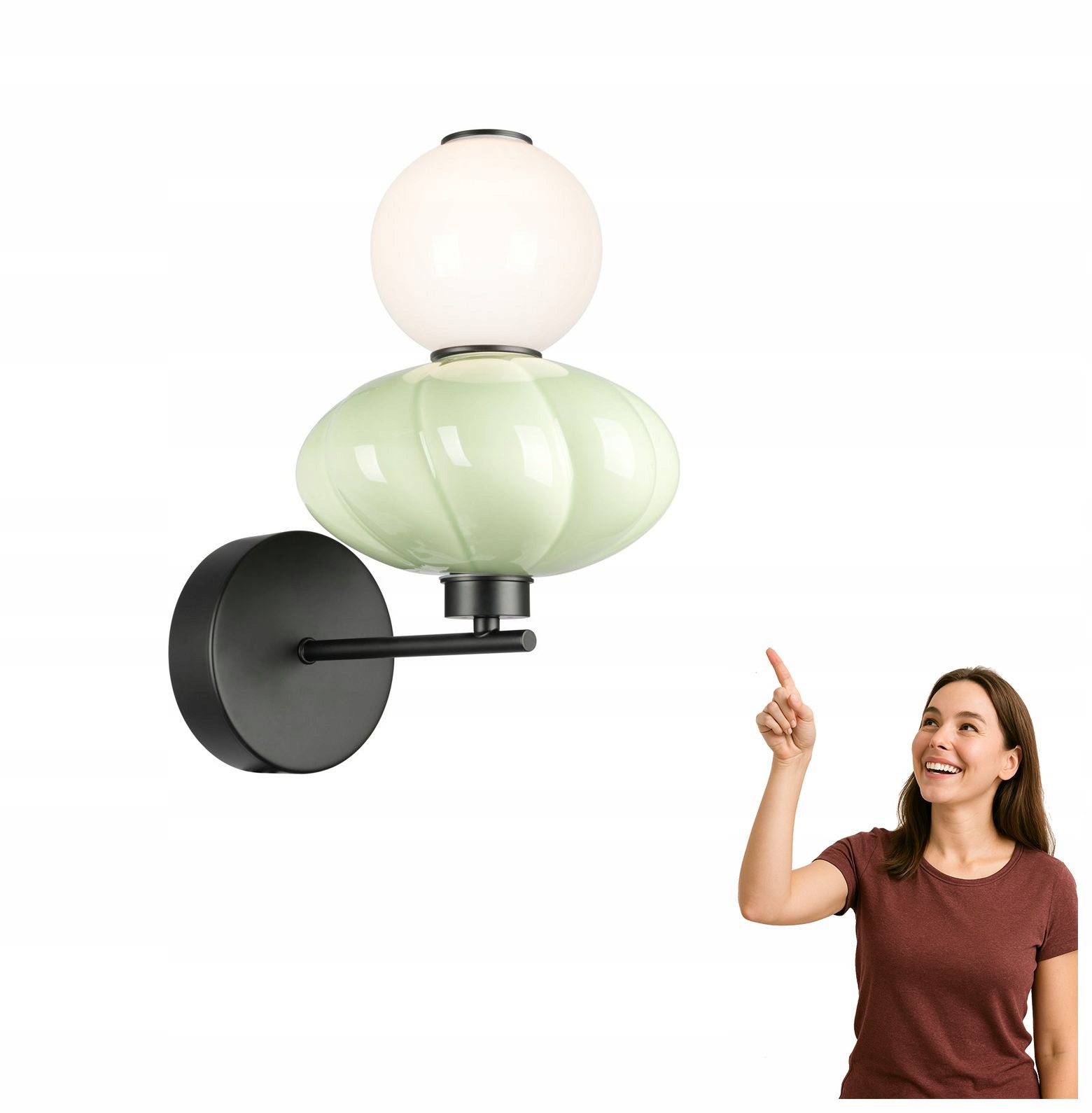 Led nástenné svietidlo 8W Tordi WL-94721-1A-GRN Italux