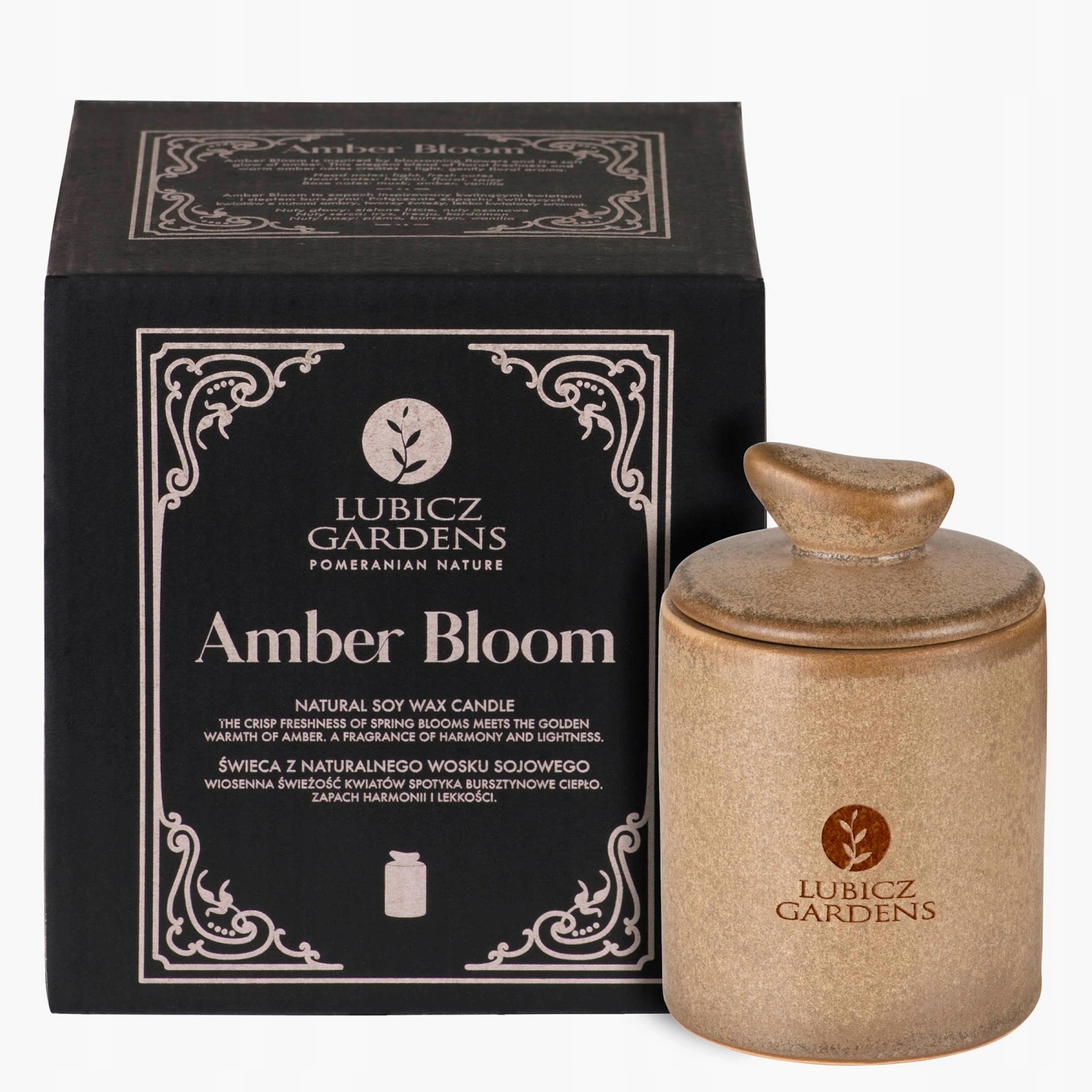 Lubicz Gardens Svíčka Amber Bloom kulatá 135 g
