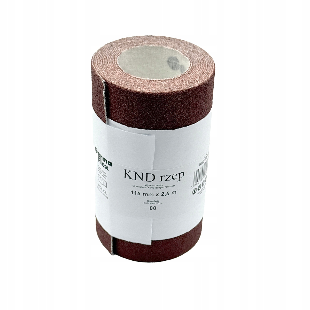 Papier ścierny rolka na rzep z welurem 115mm x 2,5mb Germaflex P80