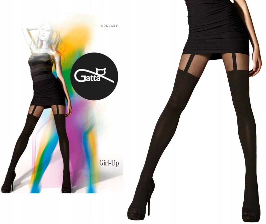 

Gatta Rajstopy Girl Up 01 r.2-S Nero Jak Ponczochy