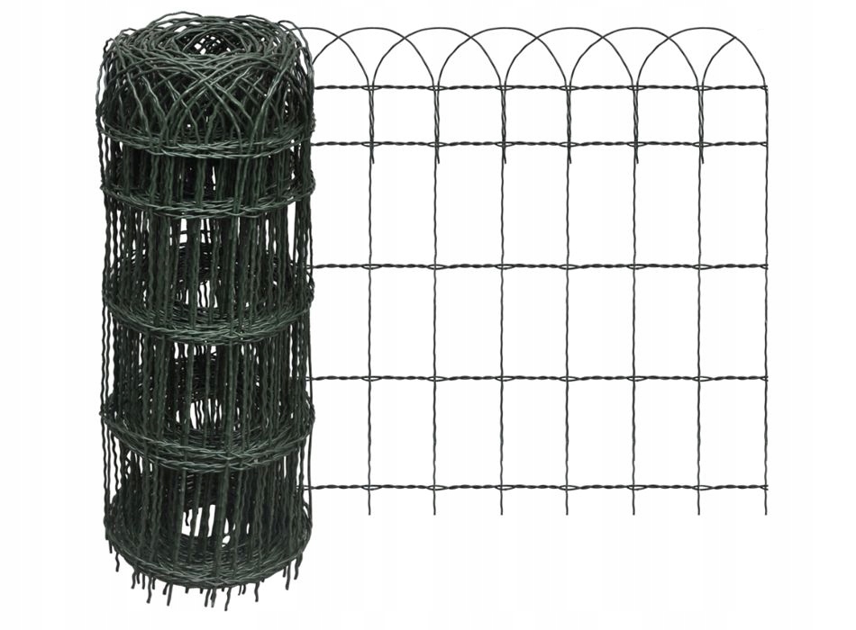 Siatka Metalowa 65cm Powlekana Pcv Ozdobna Border Zielona 0,65m x 10m