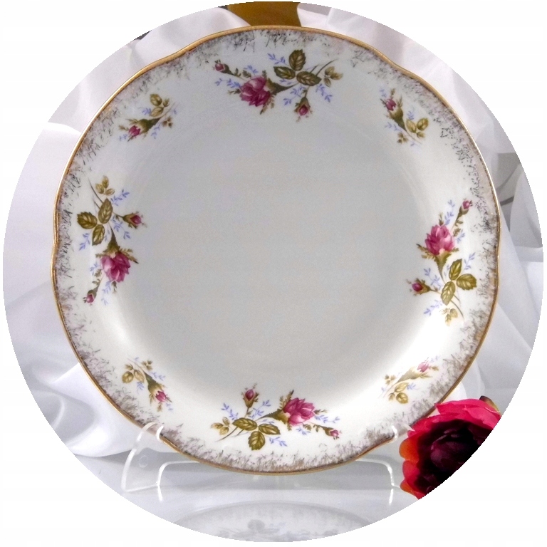 

001 Kamelia Talerz Płytki 24 cm Chodzież Porcelana