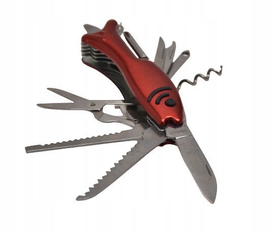 Scyzoryk 12 W 1 Multitool Otwieracz Wędkarski Ryba