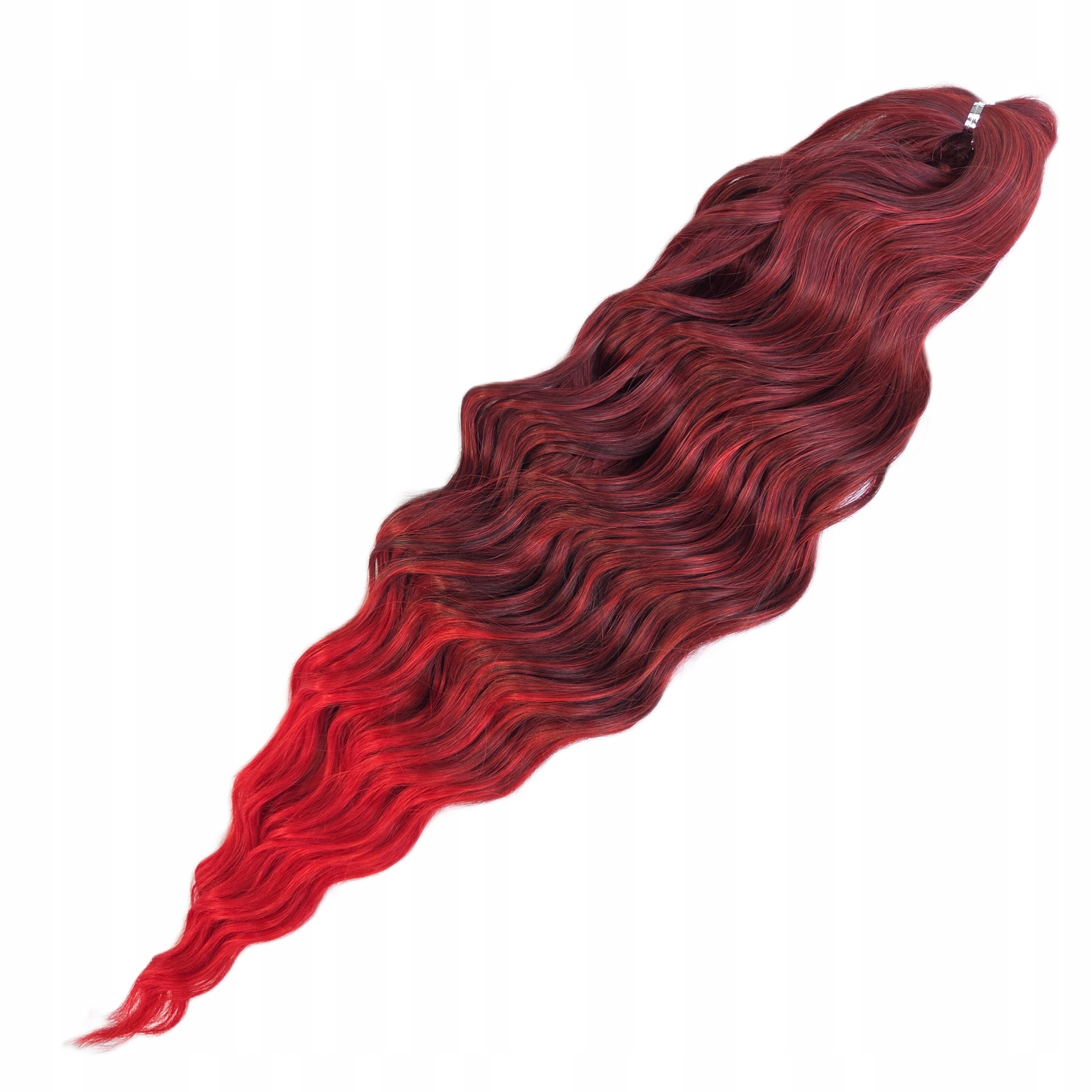 Włosy syntetyczne afro loki fala do czesania Anna 60cm 300g Kolor: T8/RED