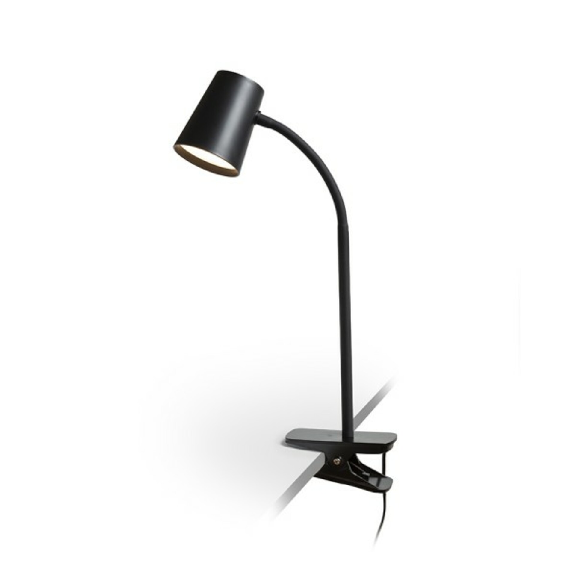 Rendl Verina DIMM čierna klipová Led lampa 4,5W 3000K stmievateľná