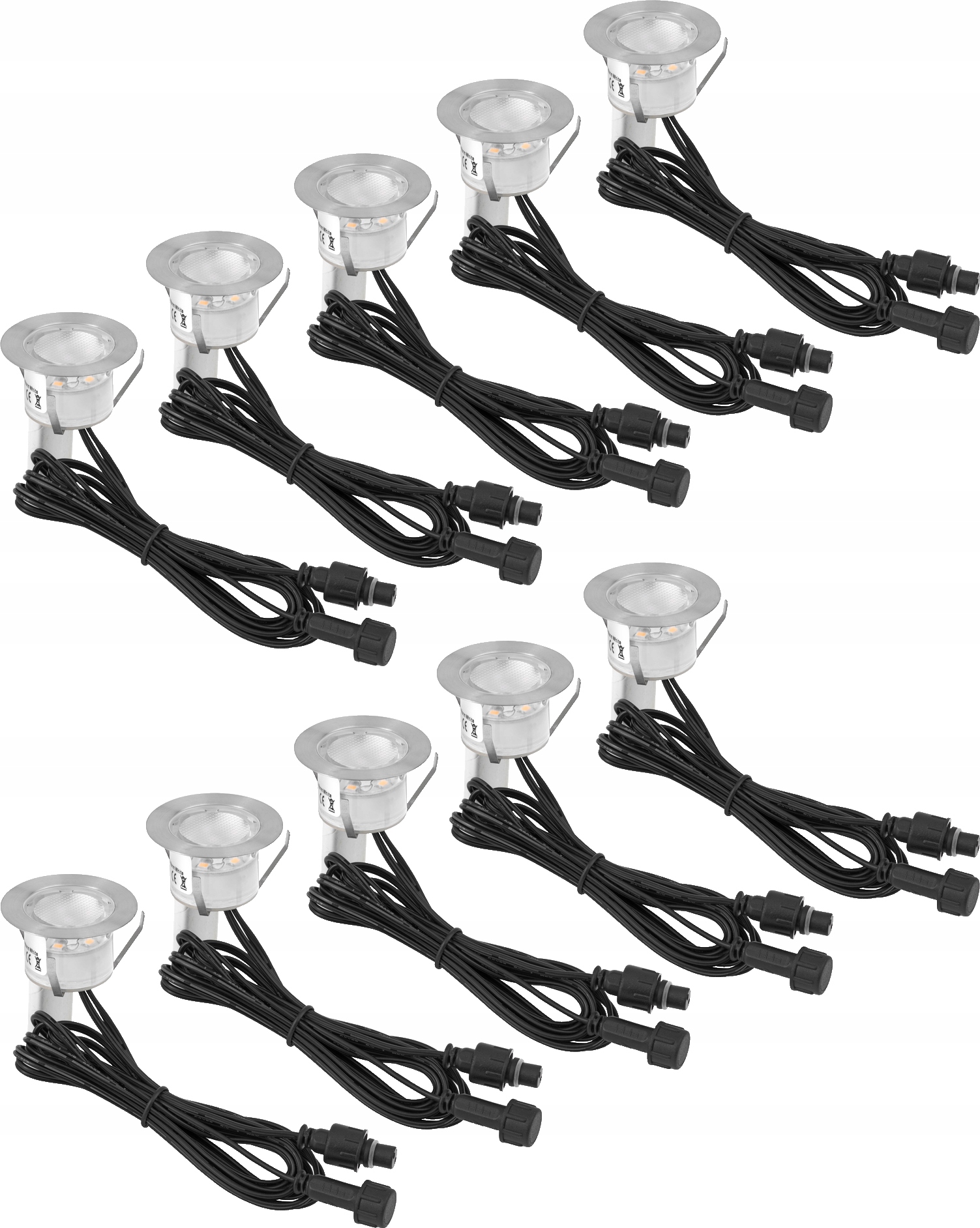 Bodové zapustené Led lampy 10 ks 43 lm Ø45 mm