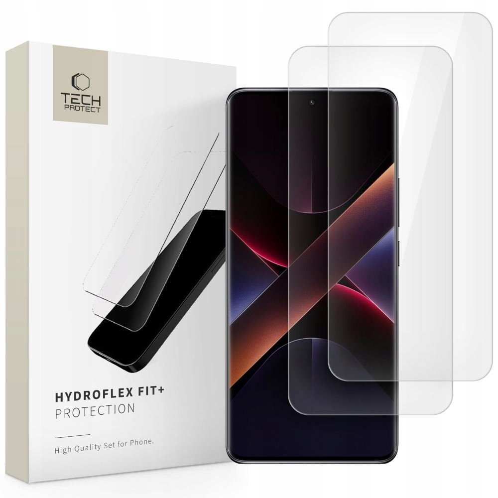 Tech-protect Folia Hydroflex Do Xiaomi Redmi Note 14 Pro 5G Poco X7 2-PACK