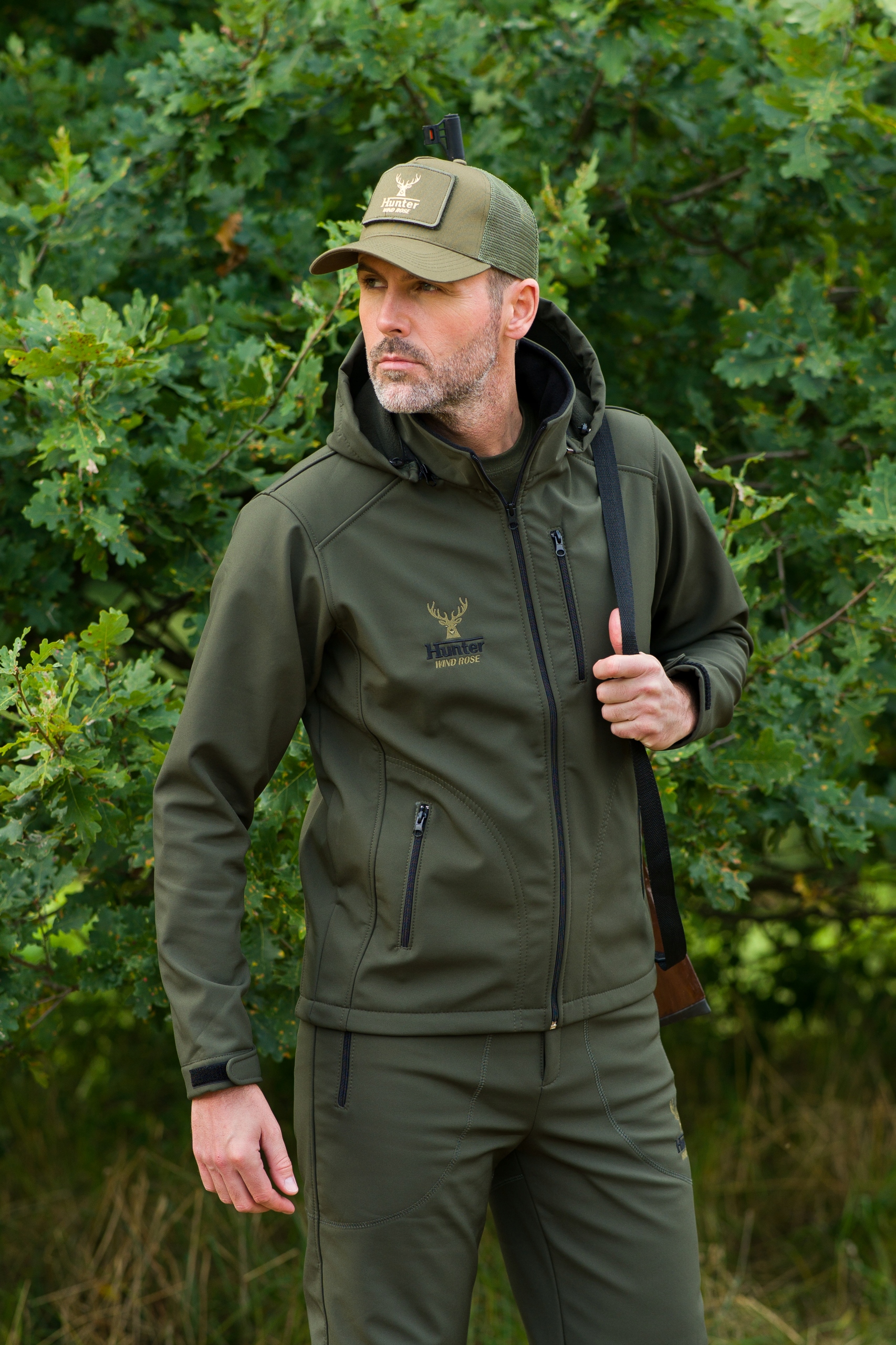 KOMPLET NA POLOWANIE HUNTER KURTKA + KAMIZELKA XXL Rozmiar XXL