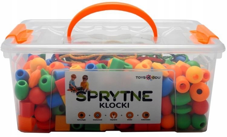 

Sprytne Klocki Koraliki Do Nawlekania 360 Elem.