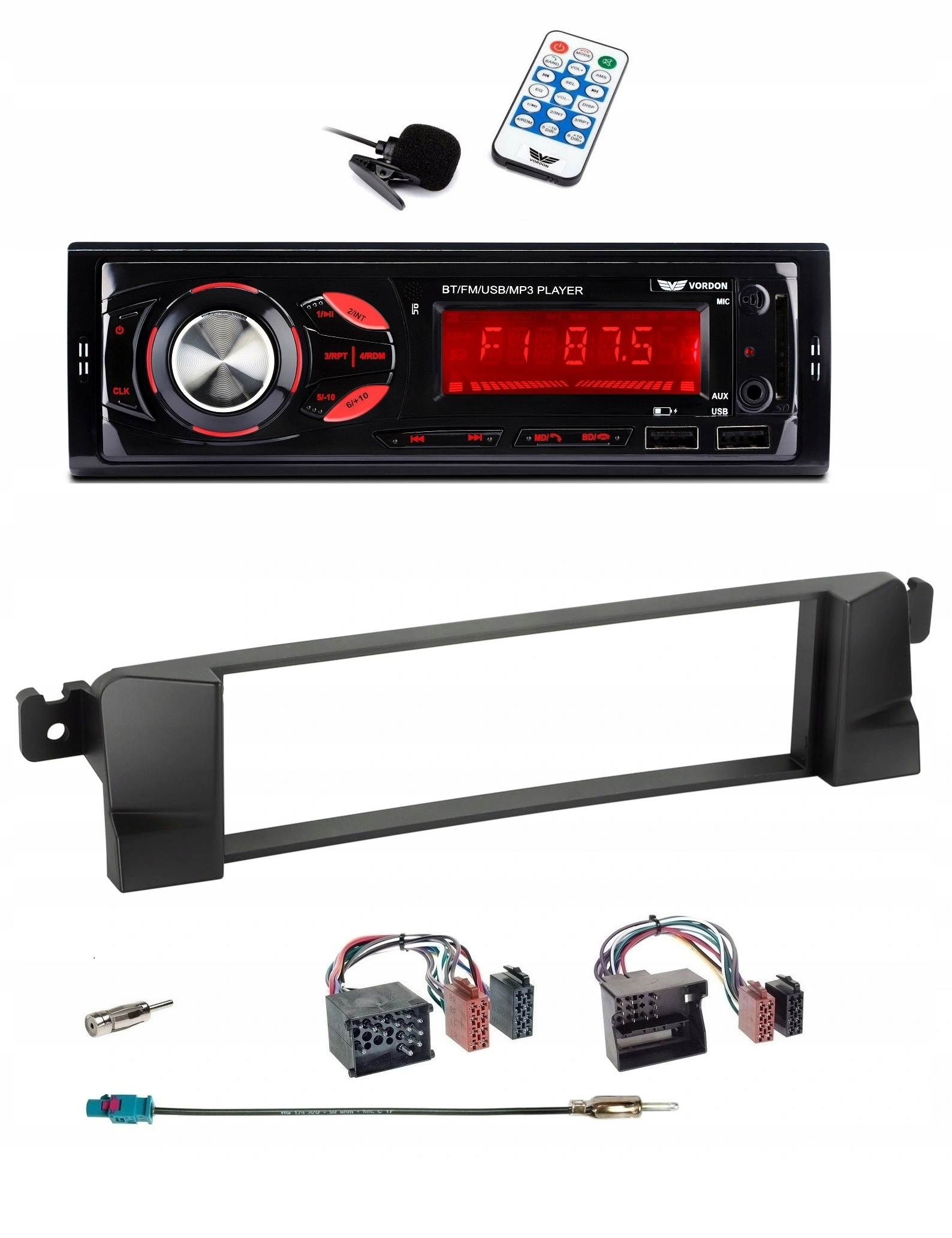 Bluetooth autorádio MP3 Usb Sd Bmw 3 E46 1998-2007 Vordon HT-179