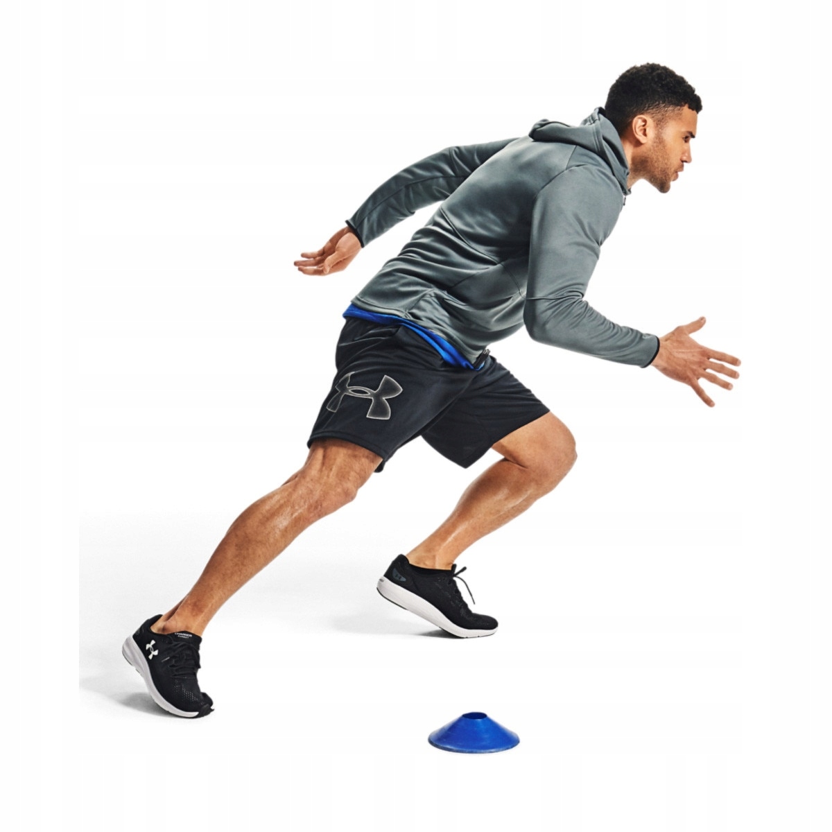 Męskie szorty treningowe Under Armour Tech Graphic Short Czarny 4XL