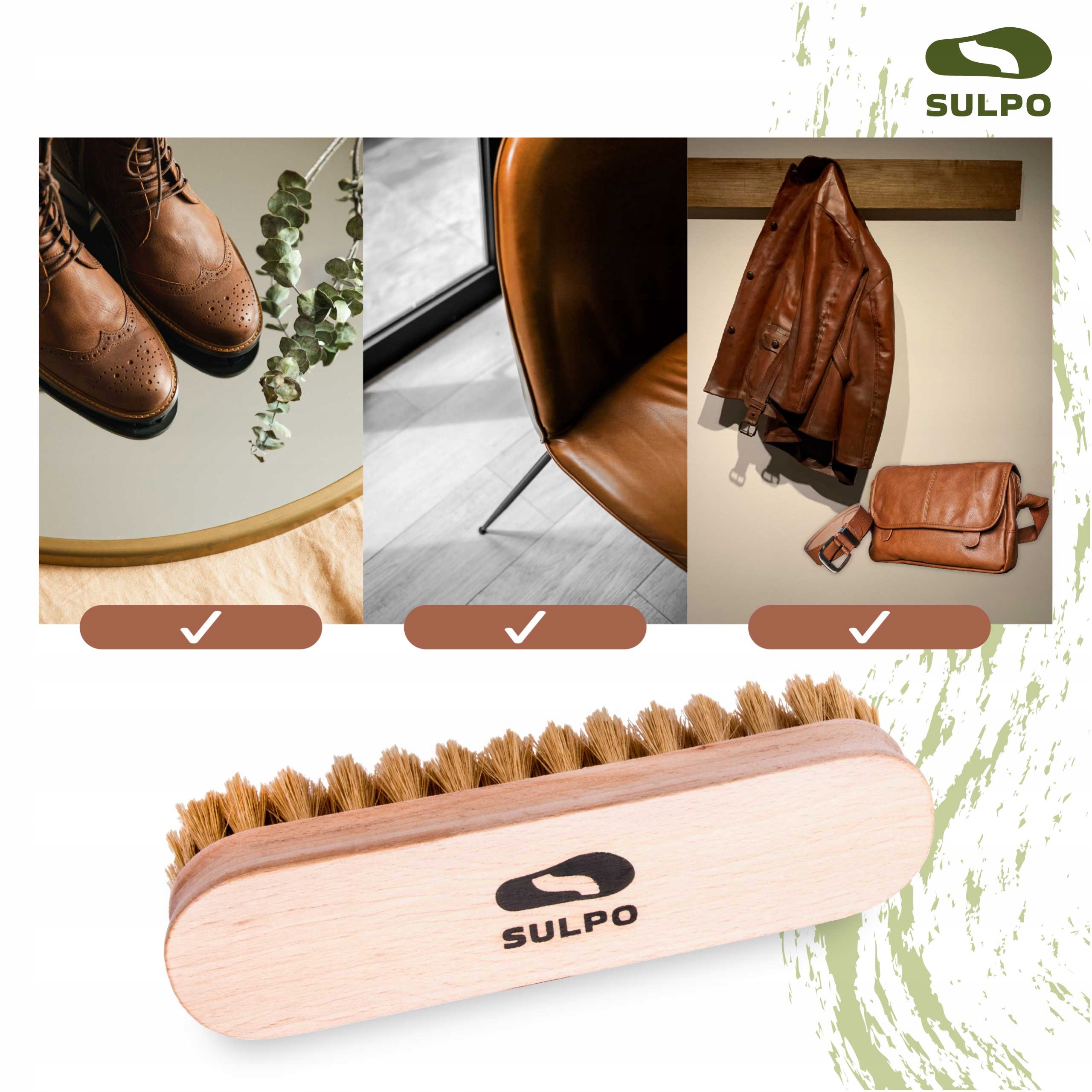 SZCZOTKA do polerowania obuwia DŁUGOŚĆ 17 CM Płeć uniseks