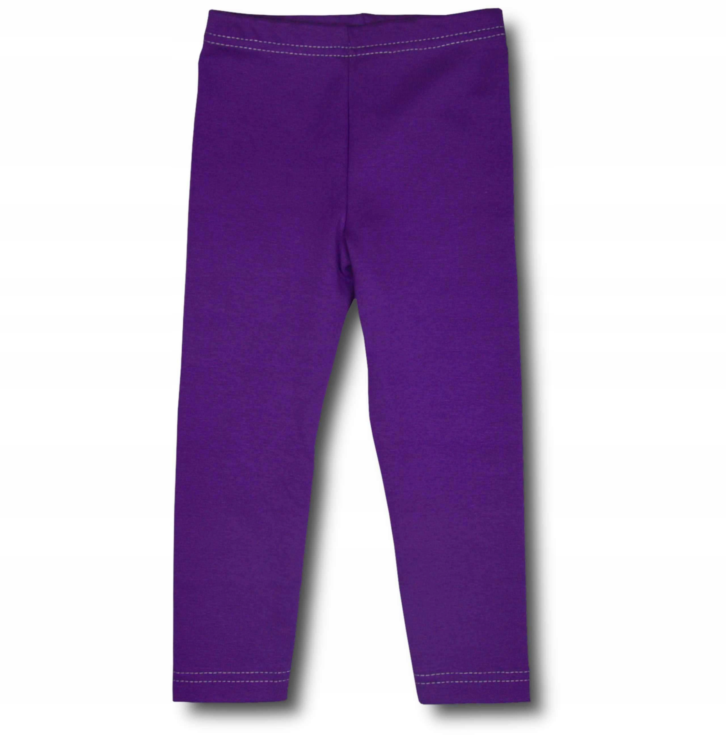 

Legginsy 80/86 fioletowe Gładkie Bawełniane