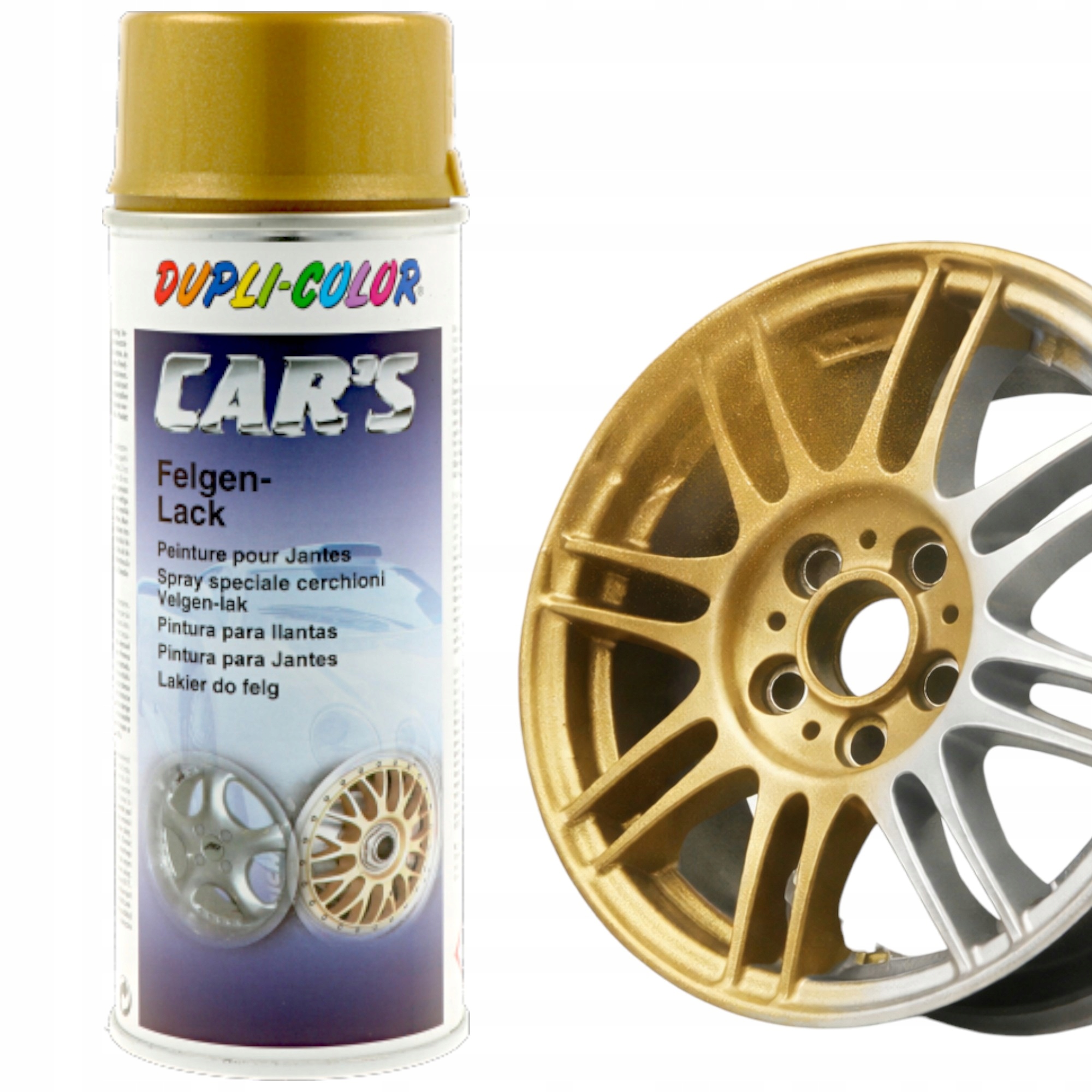 Dupli Color Cars Lakier Metaliczny do Felg Złoty Metalik Spray 400ML