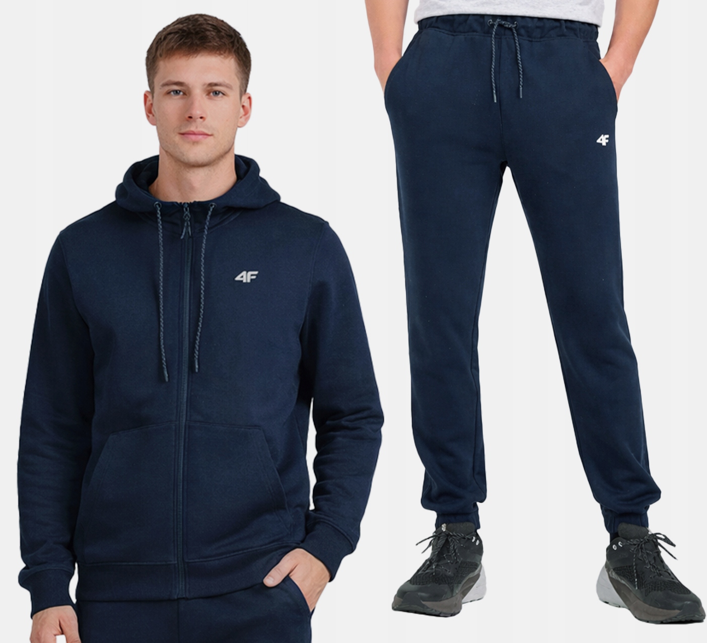 Dres Męski 4F Komplet Sportowy Spodnie Bluza Dresy Na Co Dzień DM01 M