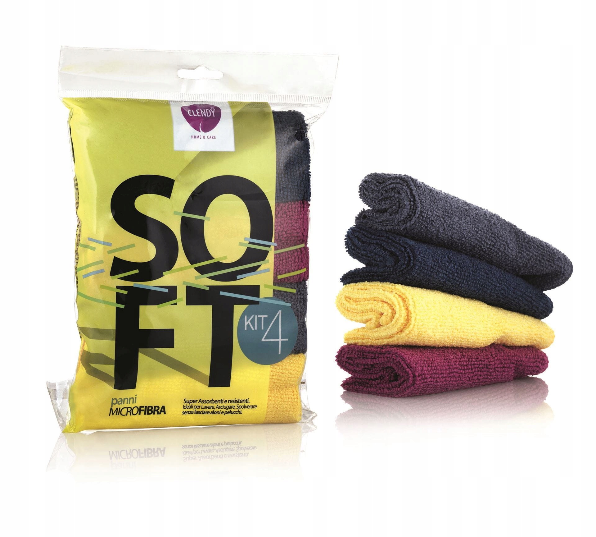 

Clendy Soft Ścierki microfibra (4 szt.)