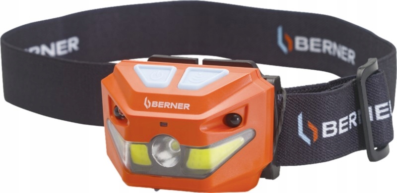 LAMPA LATARKA CZOŁOWA WARSZTATOWA SENSOR LED COB CREE USB-C 250LM BERNER