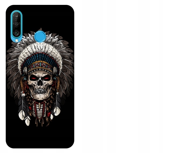 

Etui pokrowiec Huawei P30 Lite Indianin czaszka