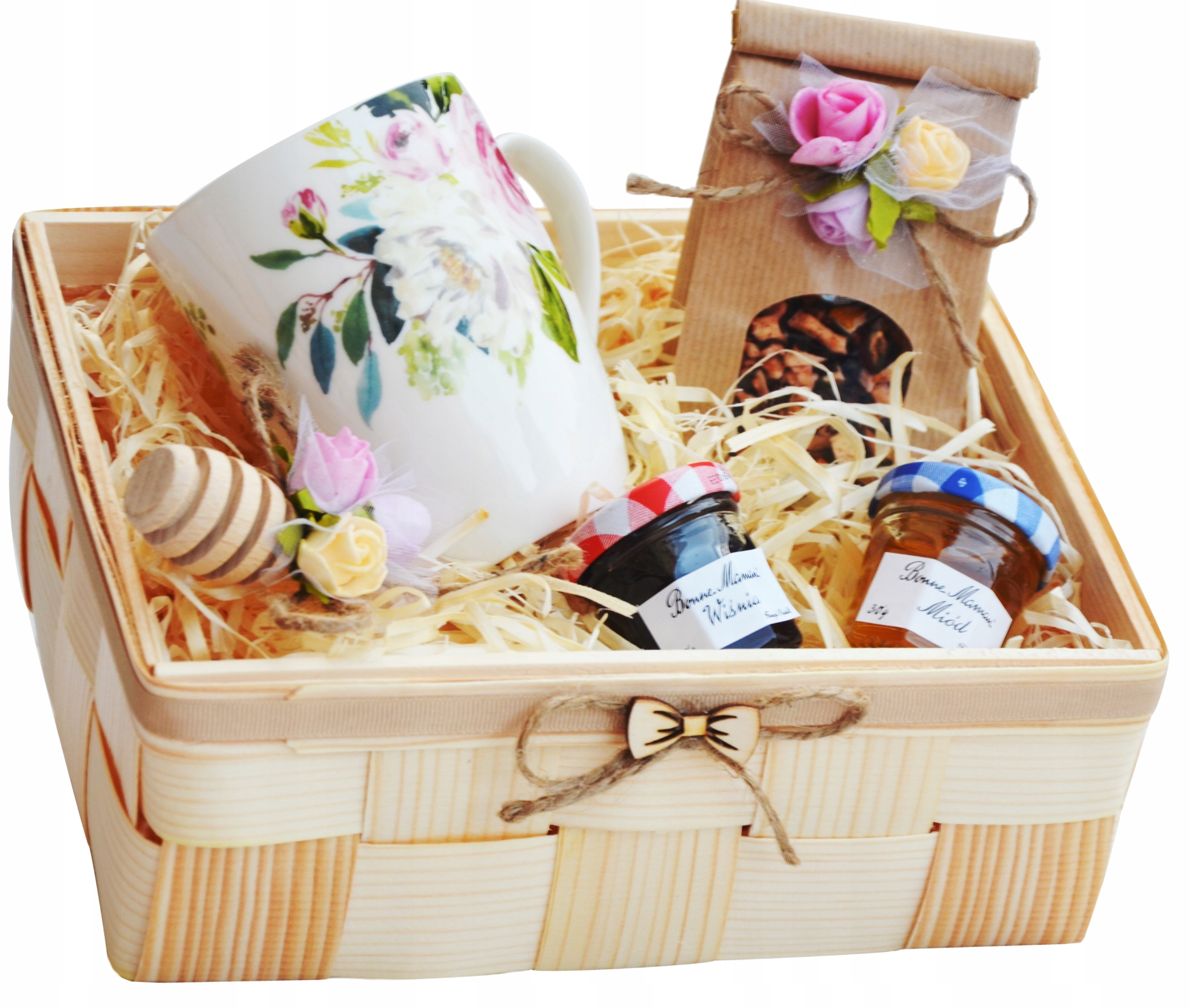 Duży Zestaw dla Mamy Kubek Herbata Miód